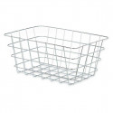 Multi-purpose basket Rectangular Silver Metal 31 x 14 x 21 cm (6 Units)
