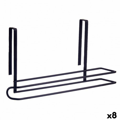 Köögipaberi hoidja Kinvara W6128-6 PDQ Must Raud 34 x 17,3 x 10,5 cm (8 Ühikut)