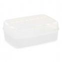 Storage Box with Lid White Transparent Plastic 21,5 x 8,5 x 15 cm (12 Units)