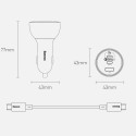 Baseus rychlá nabíječka do auta USB / USB Typ C 160W PPS Quick Charge 5 PD šedá (TZCCZM-0G)