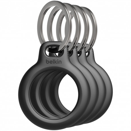 1x4 Belkin võtmerõngas Apple AirTag jaoks, must MSC001btBK