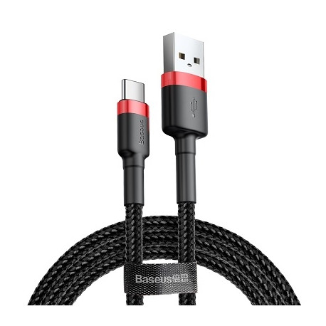 Cable USB A - USB C 1m QC3.0 red+black BASEUS