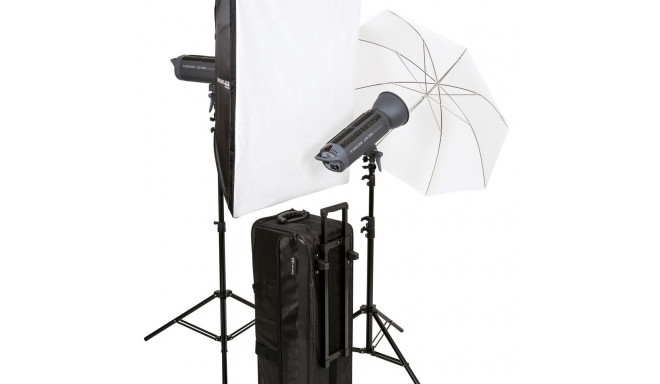 HELIOS stuudiovalgusti LED-200s Performance 2-osaline komplekt