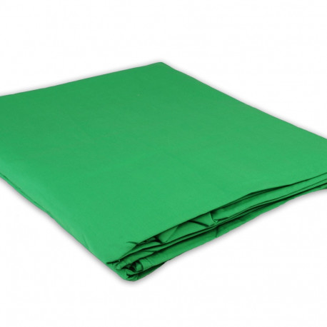 HELIOS Stoffhintergrund Chromakey grün, 300x700cm