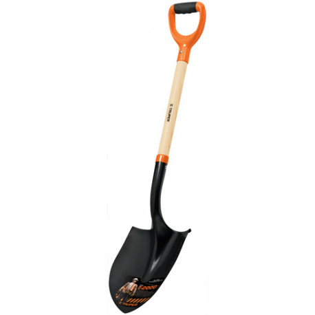 Truper shovel with woodenshaft and D-grip handle, 102cm