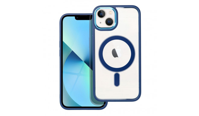 COLOR EDGE MAG COVER case compatible with MagSafe for IPHONE 13 navy blue