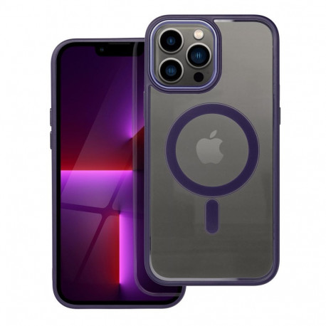 Case for iPhone 13 PRO MAX Color Edge Mag Cover compatible with MagSafe purple