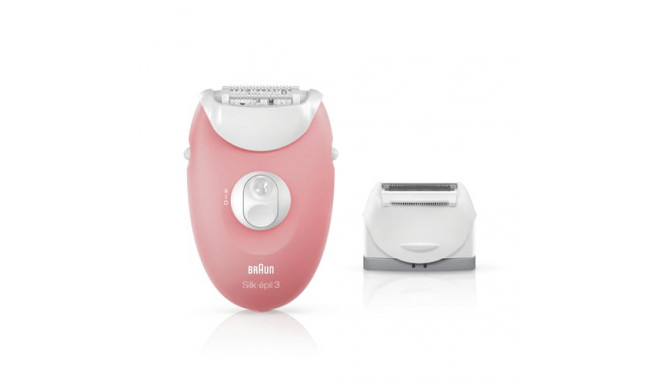 Braun Epilator Silk-pil 3 SE3440 Corded, Number of speeds 2, Pink