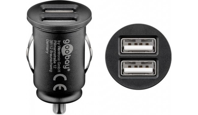 Goobay Dual-USB Car Charger (24 W)