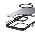 Crong Hybrid Frost MAG Cover - Case for iPhone 15 MagSafe (Black)