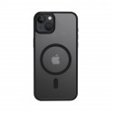 Crong Hybrid Frost MAG Cover - Case for iPhone 15 MagSafe (Black)