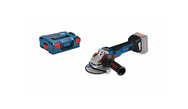 Bosch Cordless Angle Grinder GWS 18 V-10 SC Professional (blue / black, L-BOXX, without battery and 