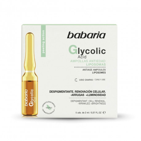 Ampullid Babaria Glycolic Acid 2 ml Glükoolhappega