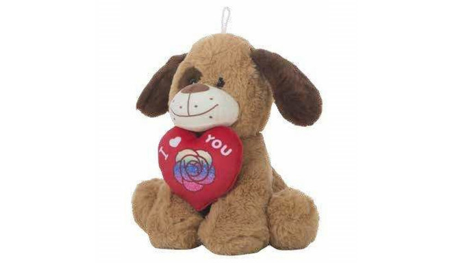 Fluffy toy Amour Heart Dog 25cm