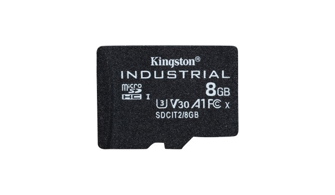 Kingston mälukaart microSDHC 8GB 20/90 Industrial SP SDHC