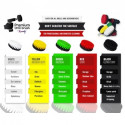 Kornely puhastushari akutrellile keskmiselt pehme 3pcs., 13cm, kollane