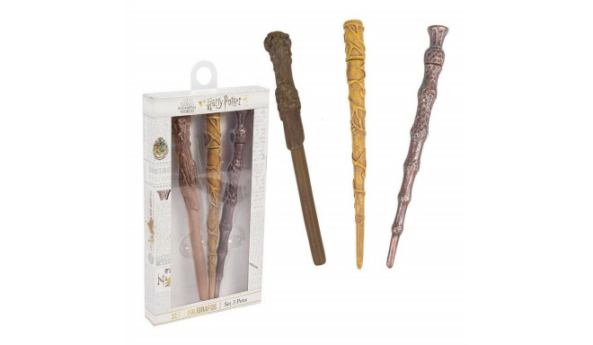 Biro pastapliiatsite komplekt Harry Potter Pruun (3 pcs)