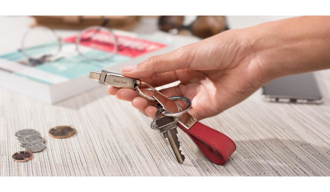 SanDisk Ultra Dual Drive Luxe USB mälupulk 256 GB USB Type-A / USB Type-C 3.2 Gen 1 (3.1 Gen 1) roos
