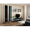 Cama TV stand VIGO NEW 30/140/40 white/black gloss Cama TV stand VIGO NEW 30/140/40 white/black gloss
