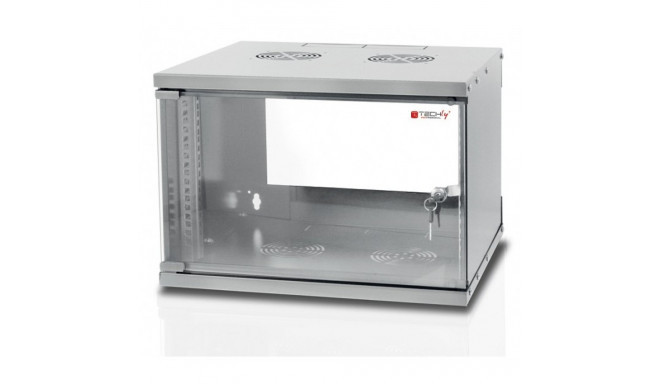 Techly Wall Rack Cabinet 19" 9U prof. 320 Grey Assembled