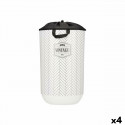 Veļas Grozs Vintage Balts Plastmasa 40 L 34 x 52,5 x 34 cm (4 gb.)