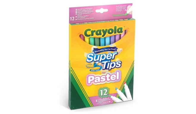 Flomasteru Komplekts Pastel Crayola Mazgājams (12 uds)
