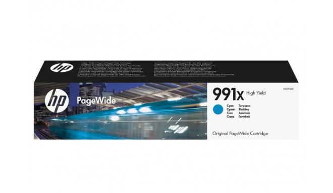 Tint HP 991X M0J90AE High Yield Cyan 193ml (suuremahuline) 16000lk PageWide Managed P75050dn P77740/