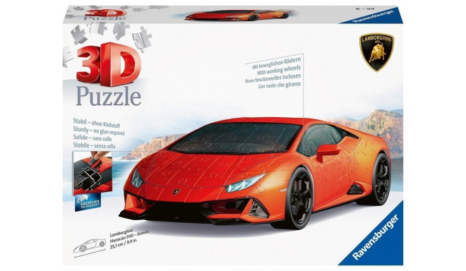 Puzzles 108 elements 3D Lamborghini Huracan Evo Arancio vehicles