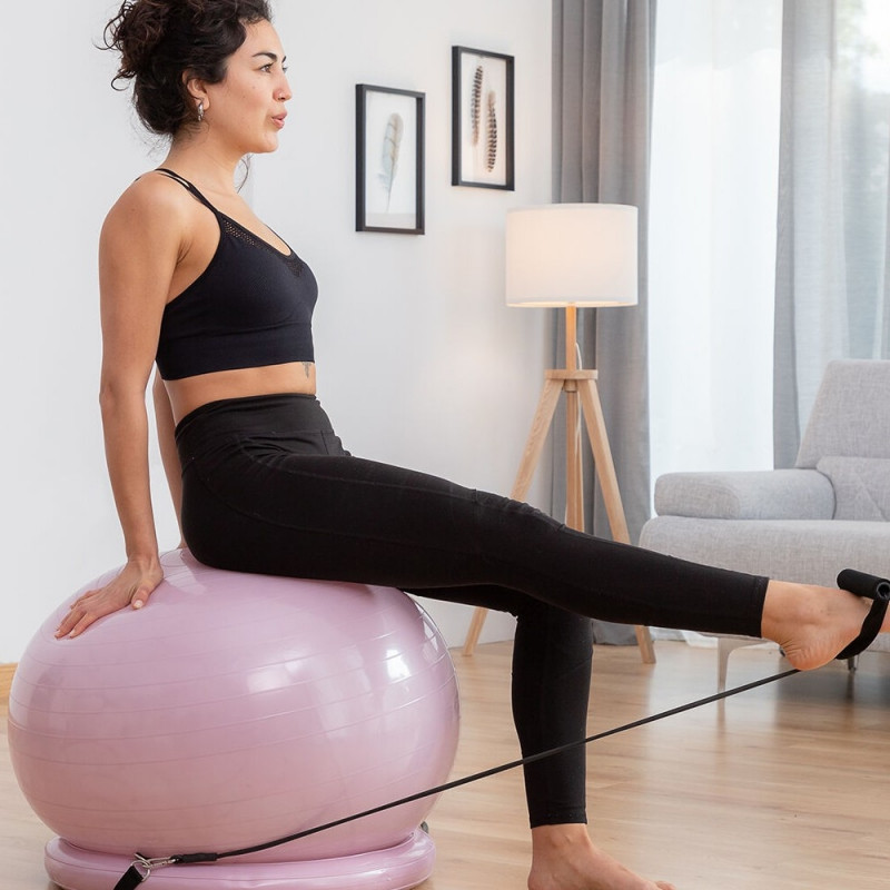 Exercise ball with stability ring online