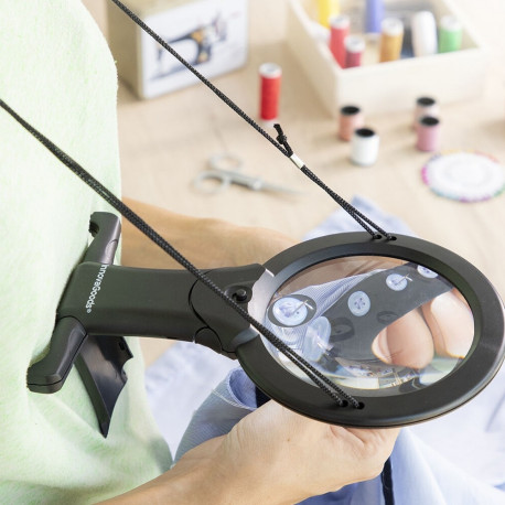 Käed-vabad LED-tulega suurendusklaas Zooled InnovaGoods