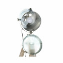 Grīdas lampa DKD Home Decor Metāls Koks Sudrabs Gaiši brūns Routerboard Vāks (66 x 66 x 142 cm)