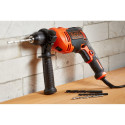 Набор дрелей и аксессуары Black & Decker BEH710K-QS 230 V 710 W