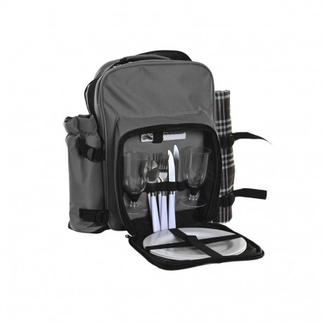 Picnic set DKD Home Decor 28,5 x 20 x 39 cm Dark grey