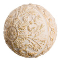 Balls Decoration Golden White 10 x 10 x 10 cm (8 Units)