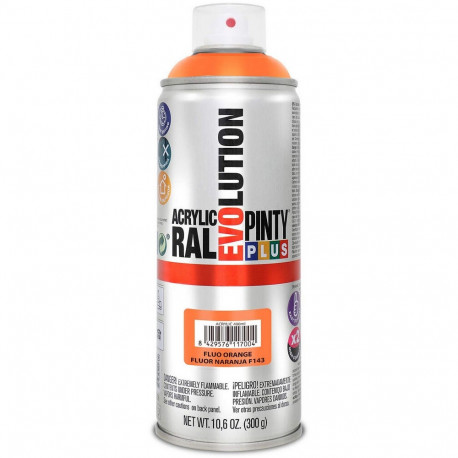 Spray paint Pintyplus Evolution F143 400 ml Fluorescent Orange