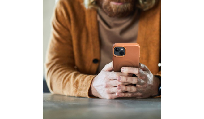 Roar case Leather Mag iPhone 14, brown