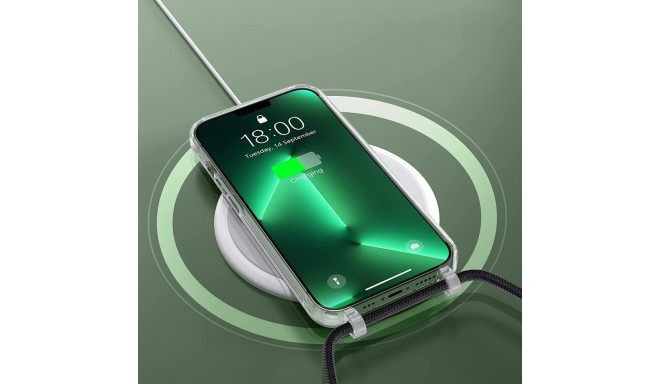 TECH-PROTECT FLEXAIR CHAIN MAGSAFE IPHONE 15 BLACK & BEIGE