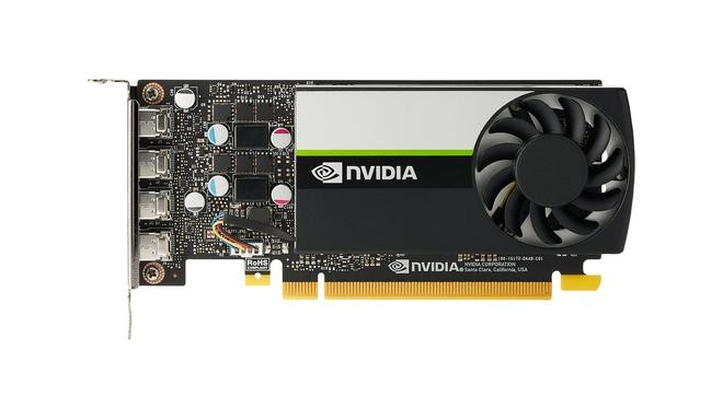 HP videokaart NVIDIA T1000 4GB GDDR6 128-bit 896 CUDA Cores PCI Express 3.0 x 16 4xMini DisplayPort 50 