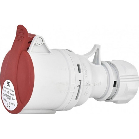 ES 3253 32A. 400V. 3P+N+PE. LIZDAS IP44