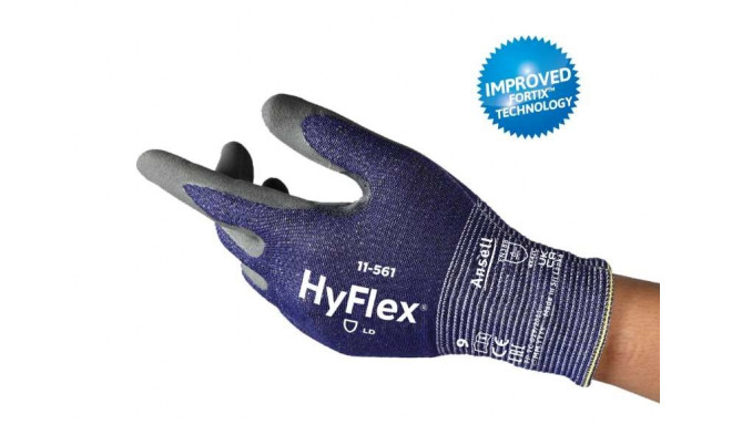 Safety gloves Ansell HyFlex 11-561, cut resistance level C, size 8