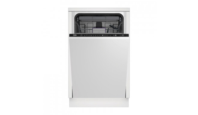 BEKO Built-In Dishwasher BDIS38120Q, Energy class E, Width 45 cm, Aqualntense, 8 programs, 3rd drawe