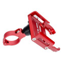 Bike holder for mobile phone GUB G30 Aluminium red