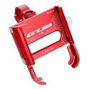 Bike holder for mobile phone GUB G30 Aluminium red