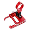 Bike holder for mobile phone GUB G30 Aluminium red