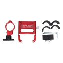 Bike holder for mobile phone GUB G30 Aluminium red