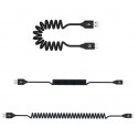 Tellur Data Cable Extendable USB to Type-C 3A 1.8m Black
