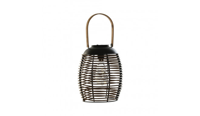 Solārā lampa DKD Home Decor Brūns Melns Bambuss Rotangpalma 22 x 22 x 39 cm