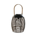 Solārā lampa DKD Home Decor Brūns Melns Bambuss Rotangpalma 22 x 22 x 39 cm