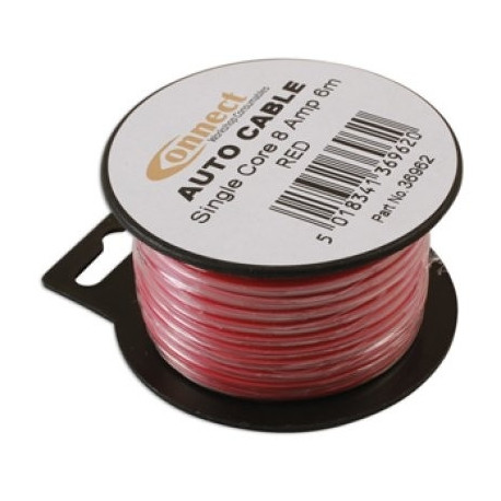 Juhe 7m 8A 1mm² punane