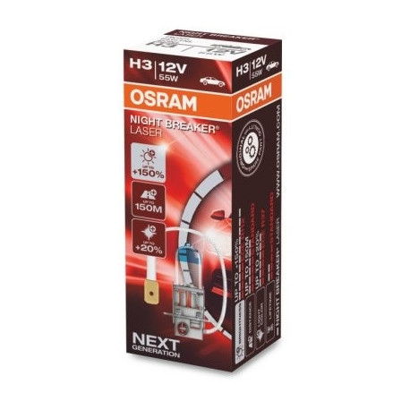 H3 12V 55W Night Breaker Laser +150%